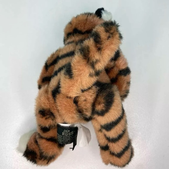 Russ Tiger Cub Tickles Plush Vintage Big Cat Stuffed Animal 8” Rare - Picture 5 of 10